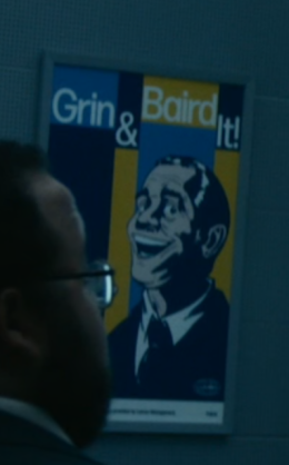 "Grin & Baird It!" poster