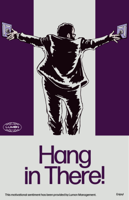 "Hang in There!" poster starring Dylan