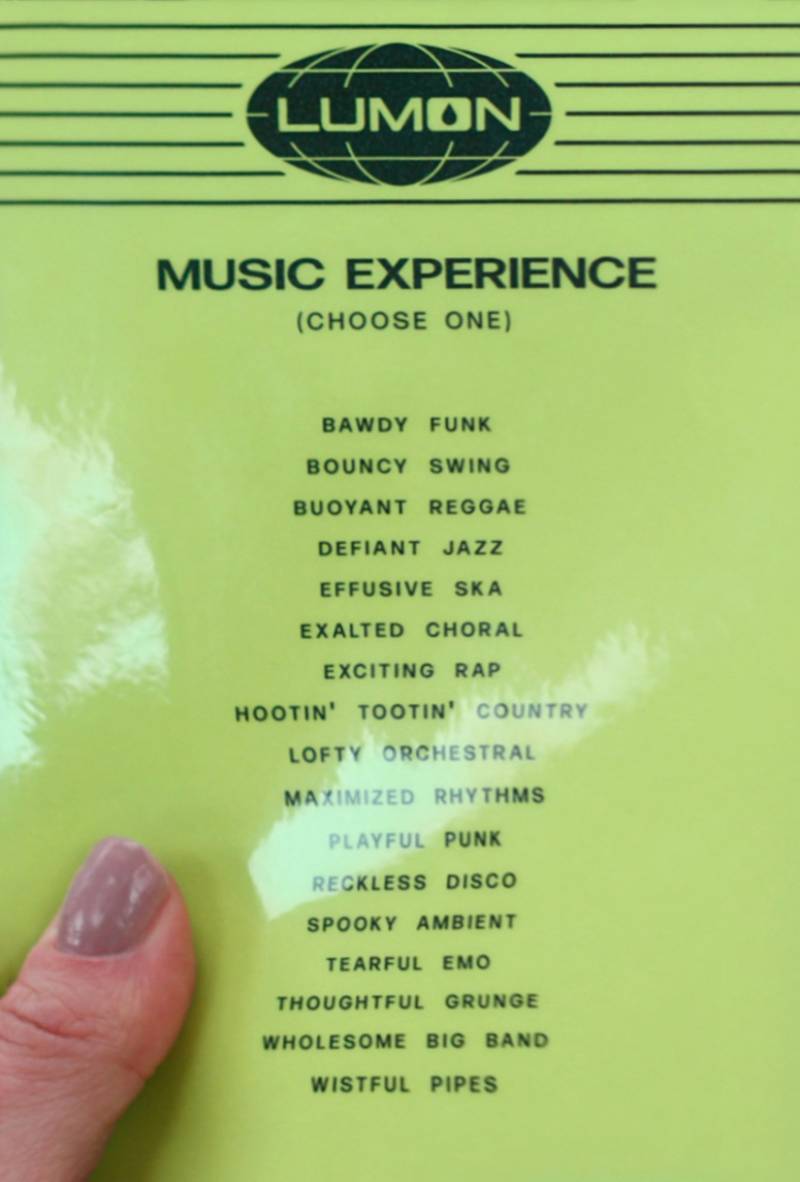 Music Experience list of songs