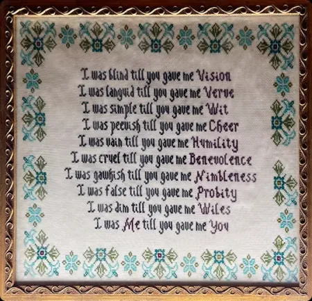 Core Principles cross stitch