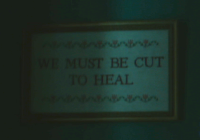 “We must be cut to heal” cross stitch